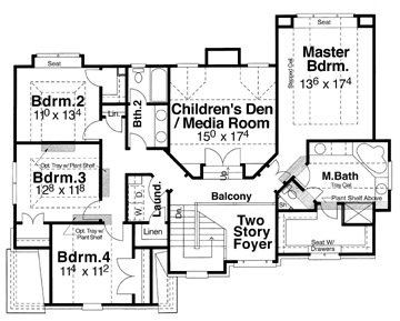 Second Floor image of Madison House Plan